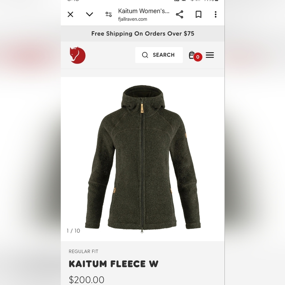 ISO Womens Fjallraven Kaitum fleece in XXL Deep Forest